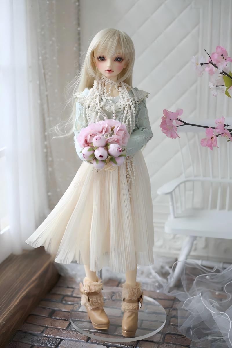 Pastel Vintage Lace Dress Outfit for 1/3 BJD Dolls | Atelier Chantilly