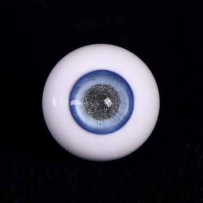Single 1/3 BJD Blue Sparkle Glass Eye Detail - atelierchantilly