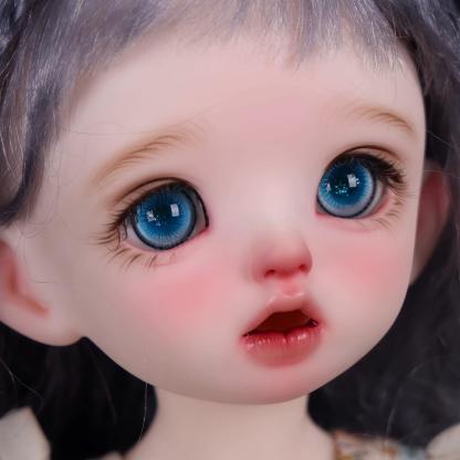1/4 BJD Doll Glass Eyes - Blue Sparkle Style for Ball-Jointed Dolls | atelierchantilly