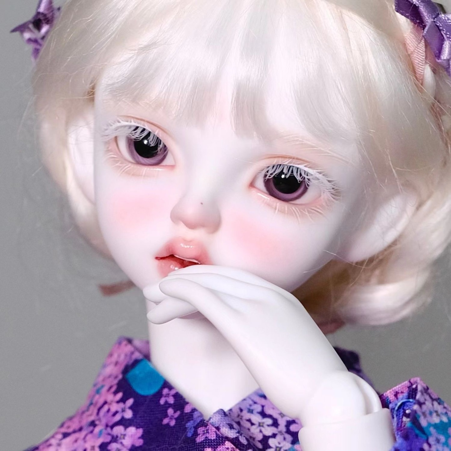 1/3 BJD Doll with Purple Glass Eyes Posing Elegantly - atelierchantilly
