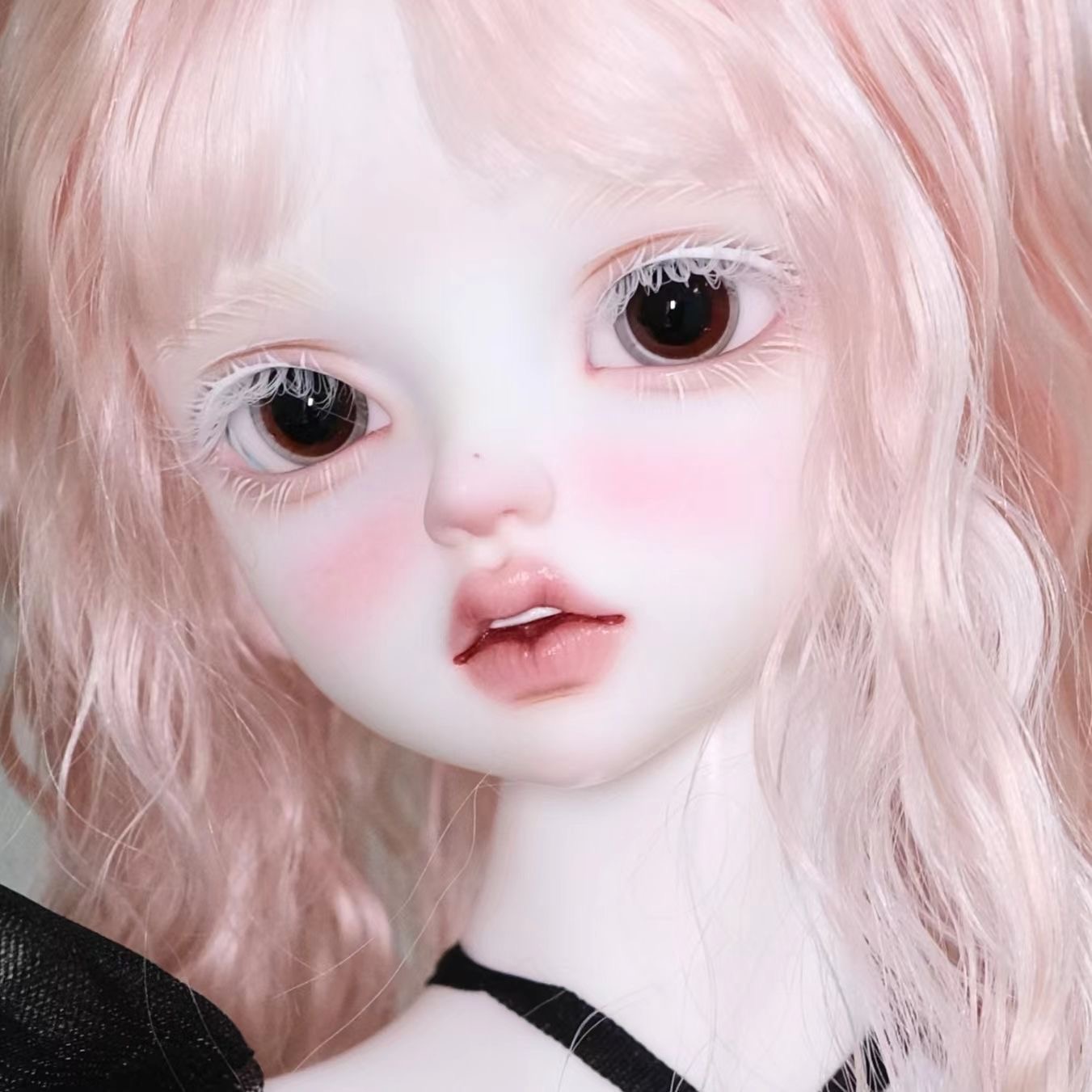 1/3 BJD Doll with Brown Glass Eyes in Stylish Pose - atelierchantilly