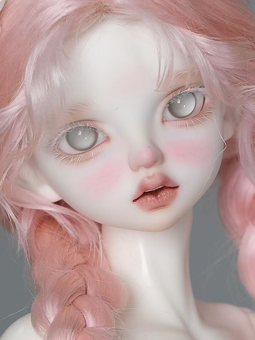 1/3 BJD Doll with Gray Glass Eyes in Elegant Pose - atelierchantilly