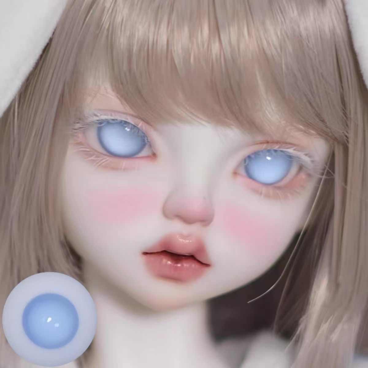1/3 BJD Doll Wearing Light Blue Glass Eyes with Light Brown Hair - atelierchantilly