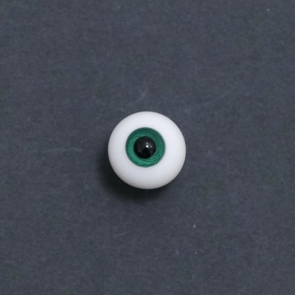 Handmade Teal Green 1/3 BJD Glass Eye Detail - atelierchantilly