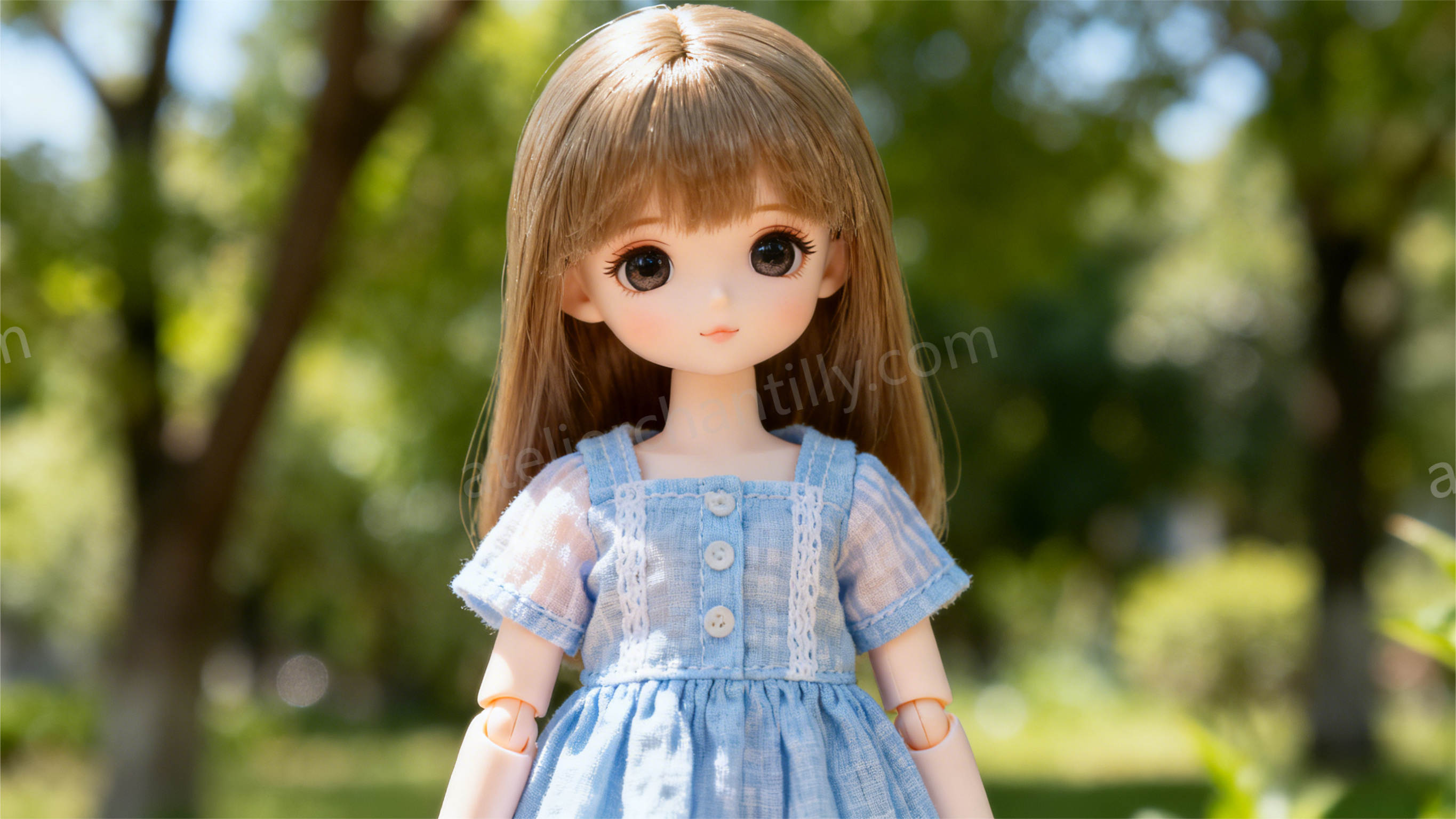 Summer outfit for BJD doll, light cotton and airy style