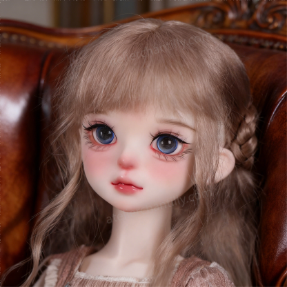1/3 BJD Doll on Leather Sofa with Blue Sparkle Glass Eyes - atelierchantilly