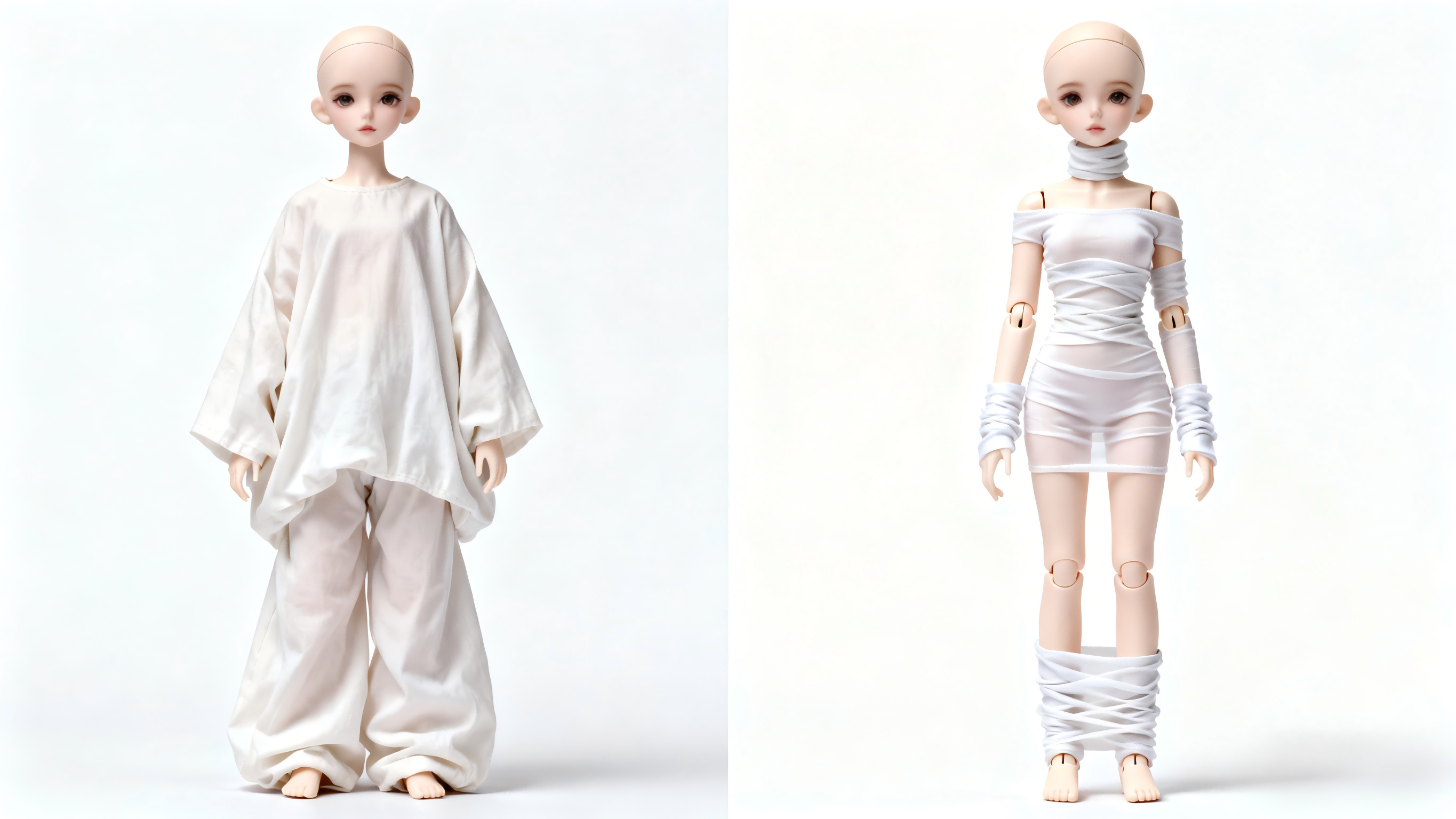 Well-proportioned BJD outfit creating balanced silhouette and style