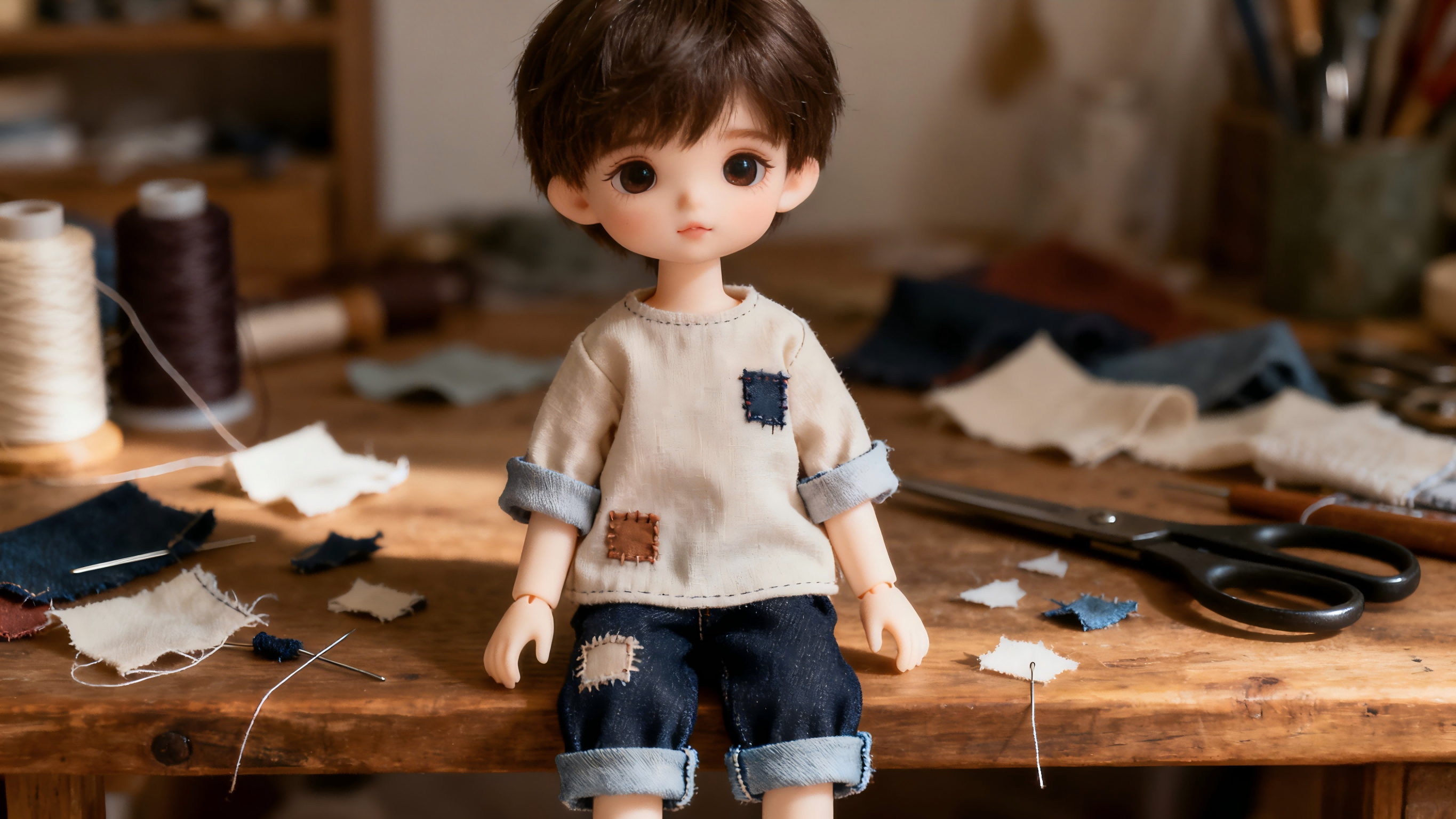 Simple DIY BJD outfit with small handmade details