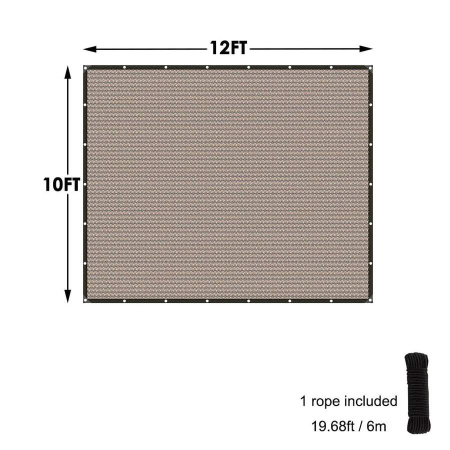 Sun Shade Cloth Privacy Screen With Grommets Balcony Fence Patio Garden Pergola, Pergola Cover Canopy Sun Shelter - Brown - View 10