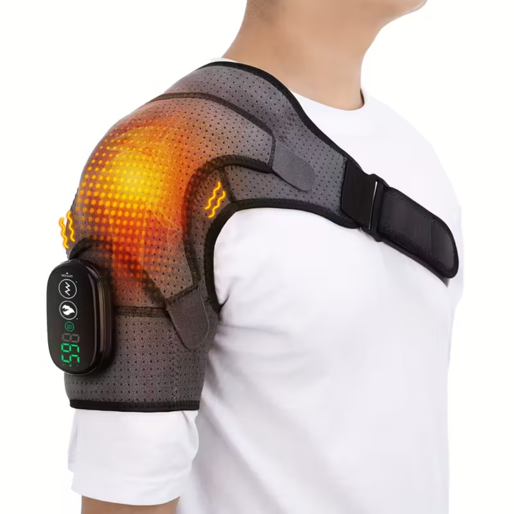 Portable Heated Massage Wrap Device Unit