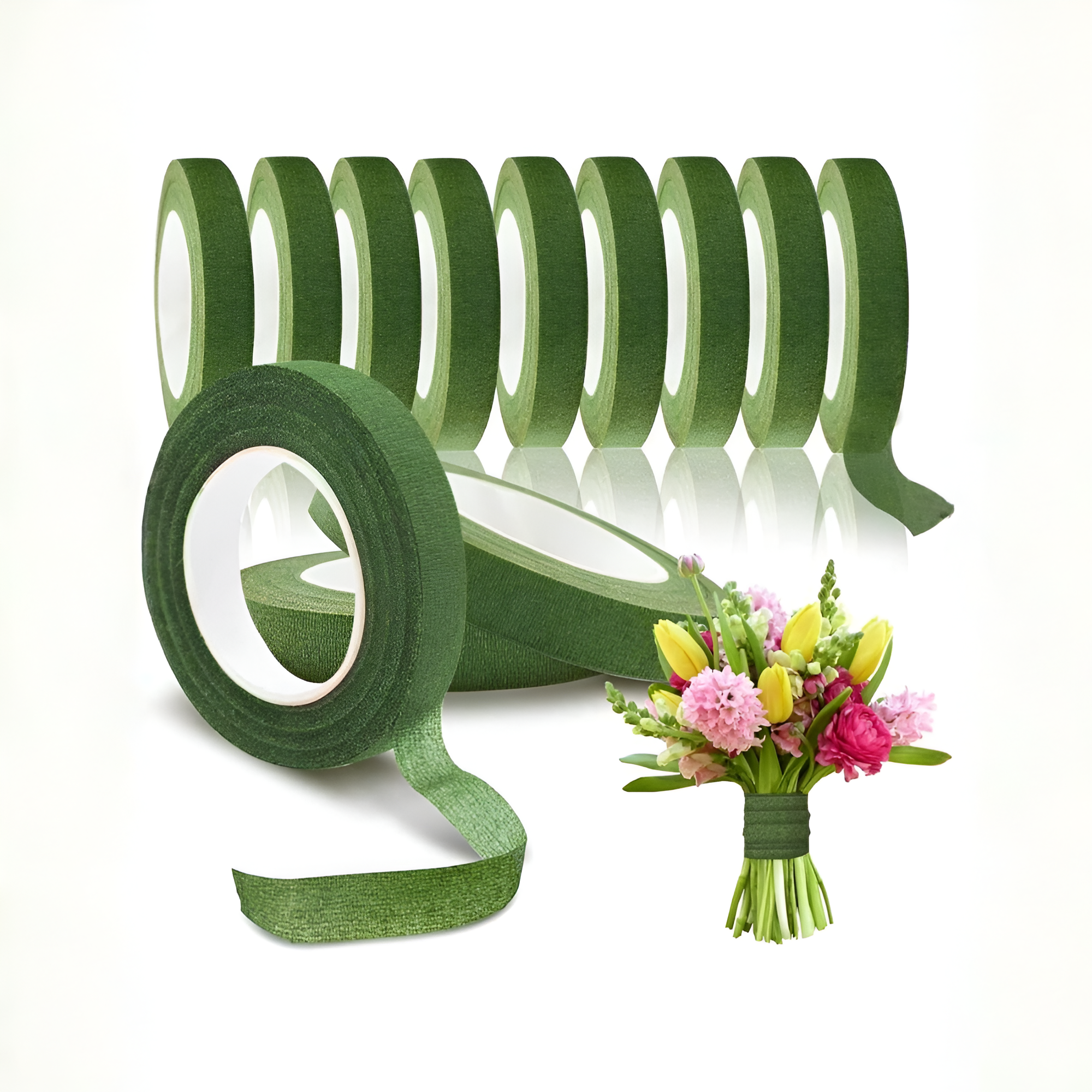 Floral Craft Tapes For Bouquet Stem Wrapping And Design Projects