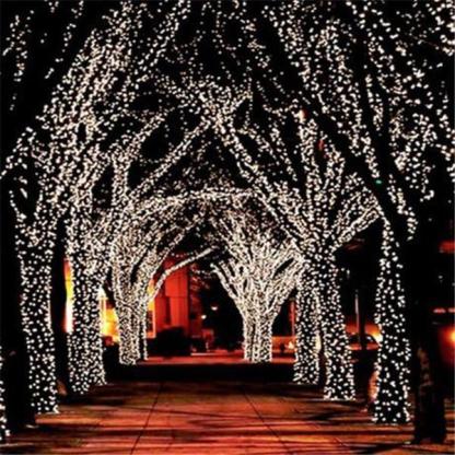 17-Meter String of 100 Led Solar-Powered Fairy Lights-Viral Super Shop