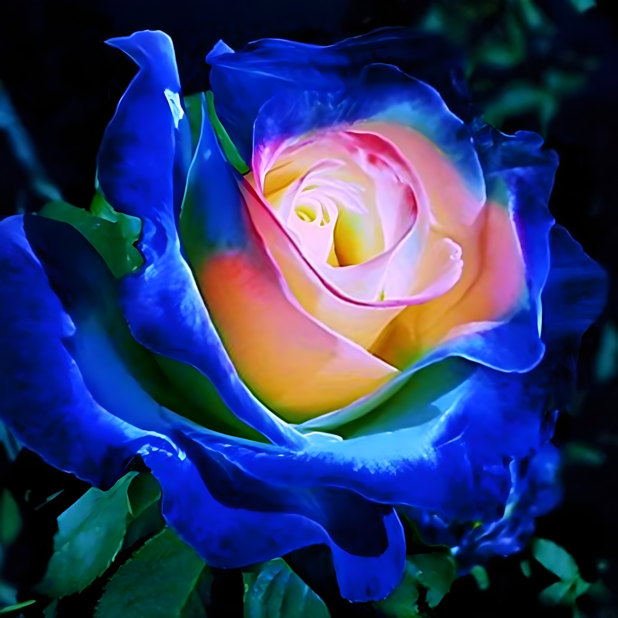 Set of 50 rare blue and pink rose seeds for balcony, garden