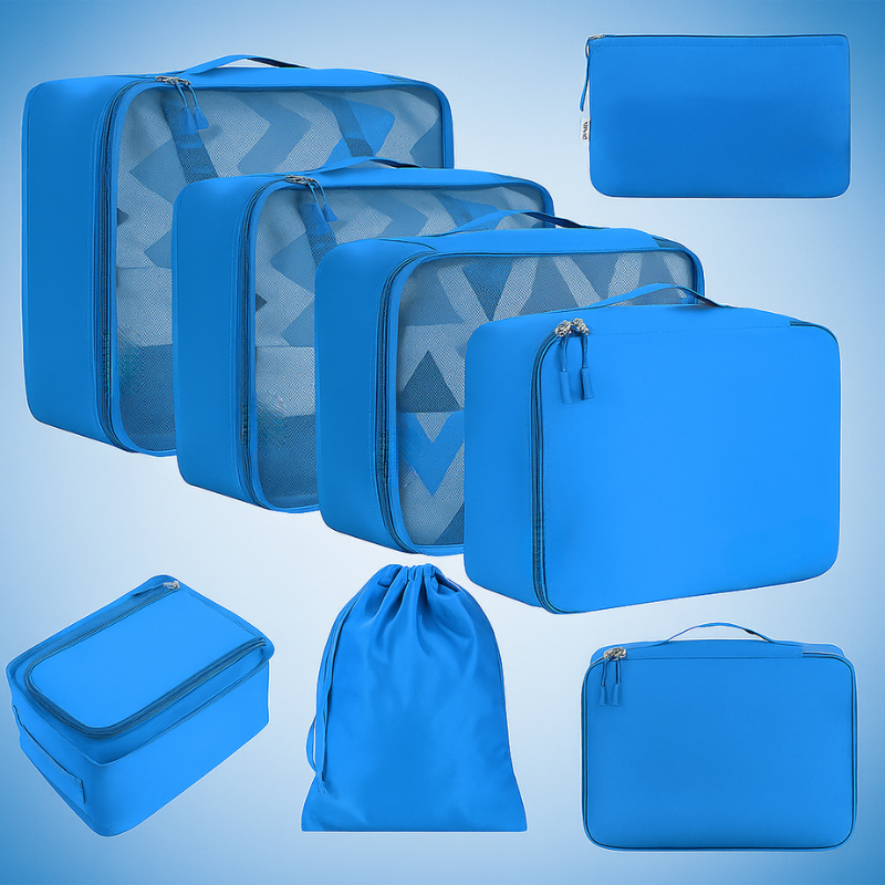 8 Set Packing Cubes Luggage Packing Organizers for Travel Accessories