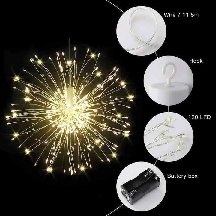 LED Starburst Lights with Remote, 8 Modes & Waterproof-Viral Super Shop