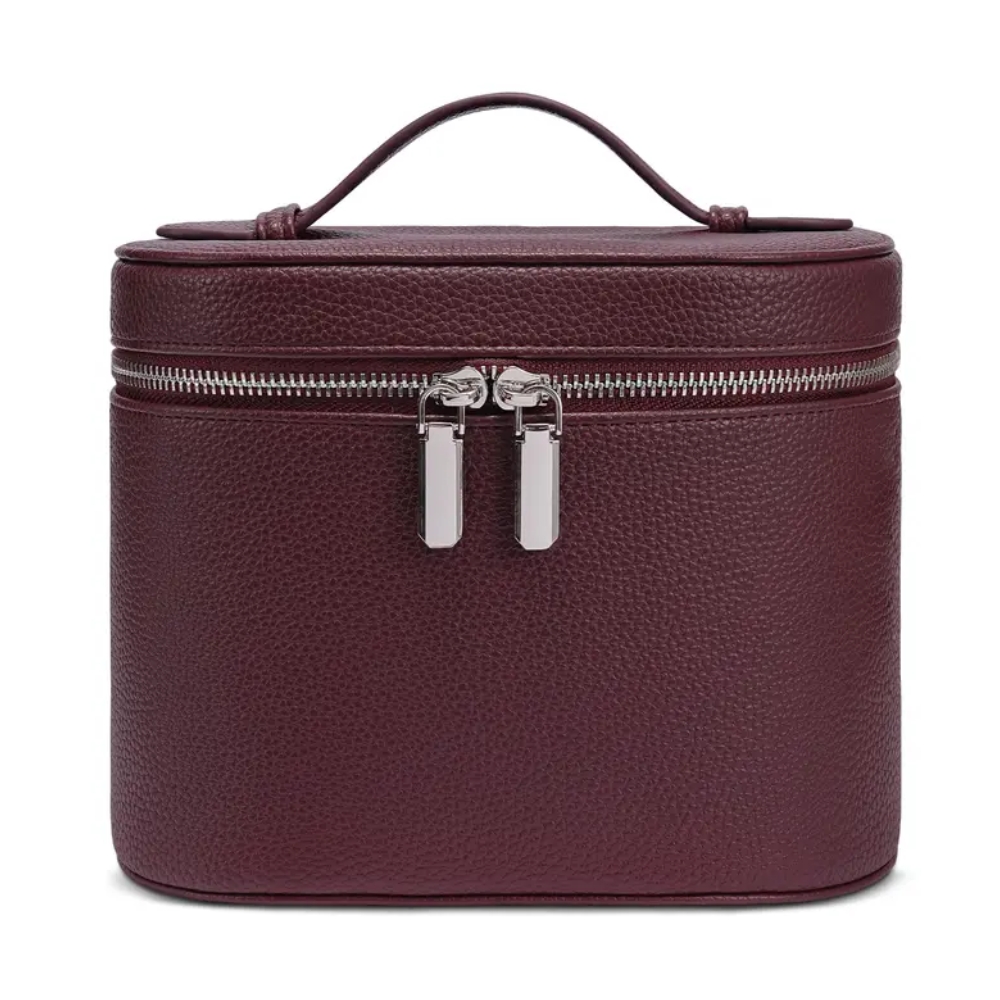 Makeup Organizer Bag with Removable Divider Travel Toiletry Cosmetic Case for Women