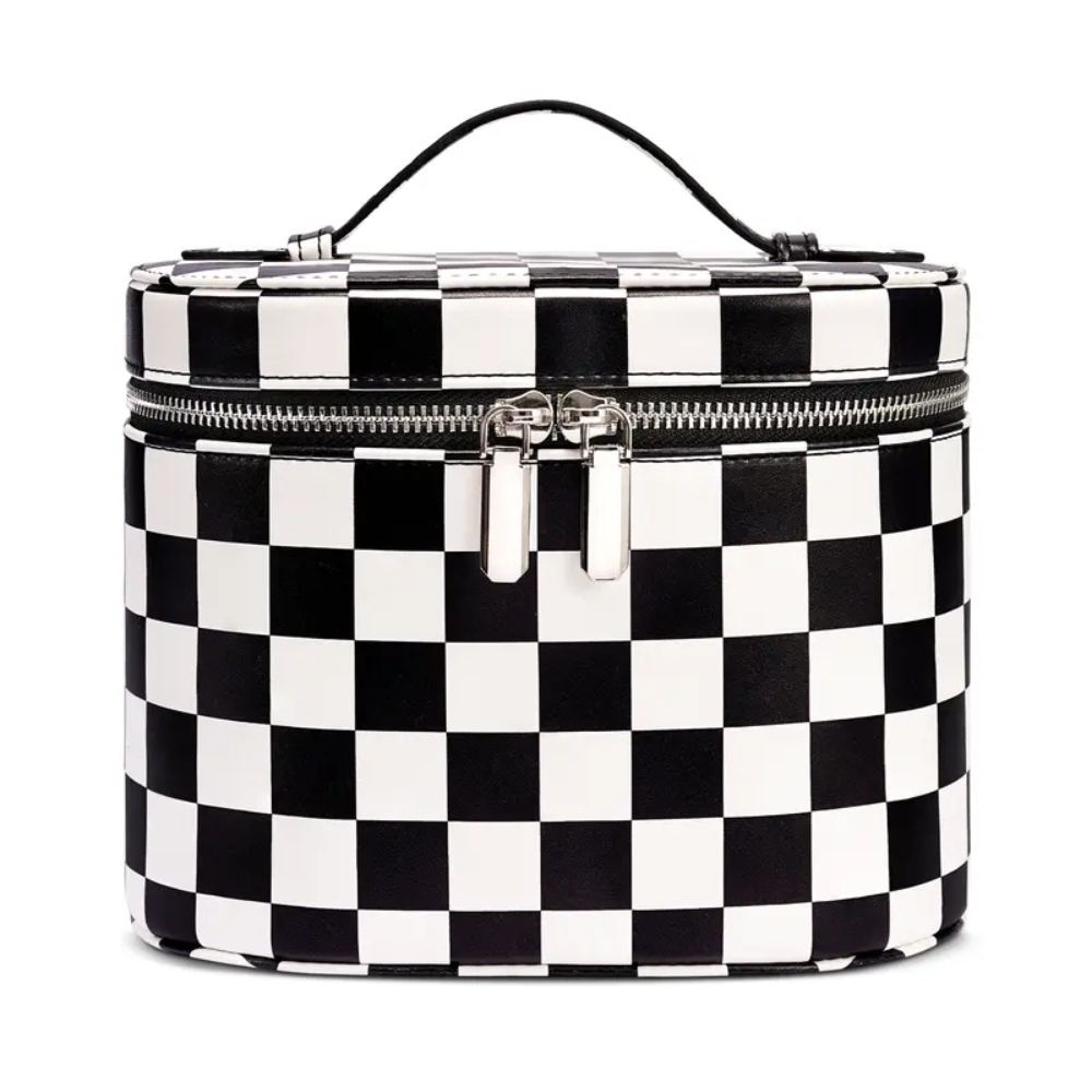 Makeup Organizer Bag with Removable Divider Travel Toiletry Cosmetic Case for Women