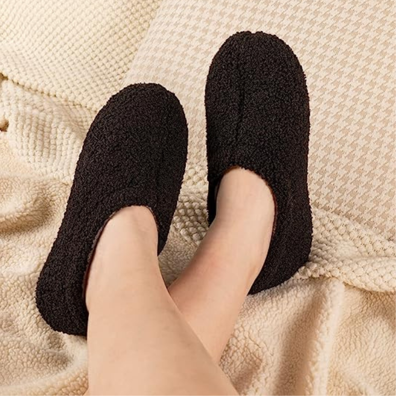 Teddy Fleece Closed Back Indoor Slipper-Viral Super Shop