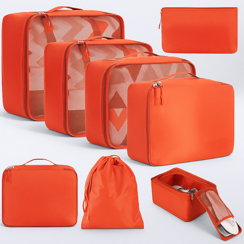 8 Set Packing Cubes Luggage Packing Organizers for Travel Accessories