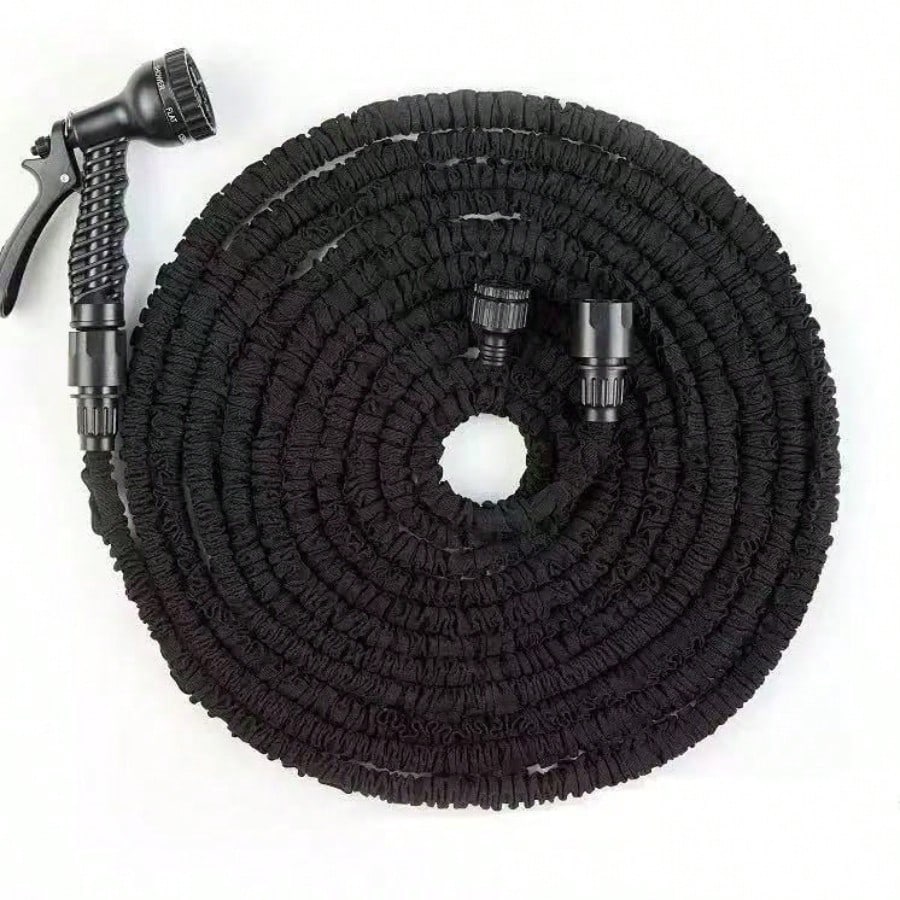 Expandable Garden Hose With High Washer Nozzle For Yard Watering