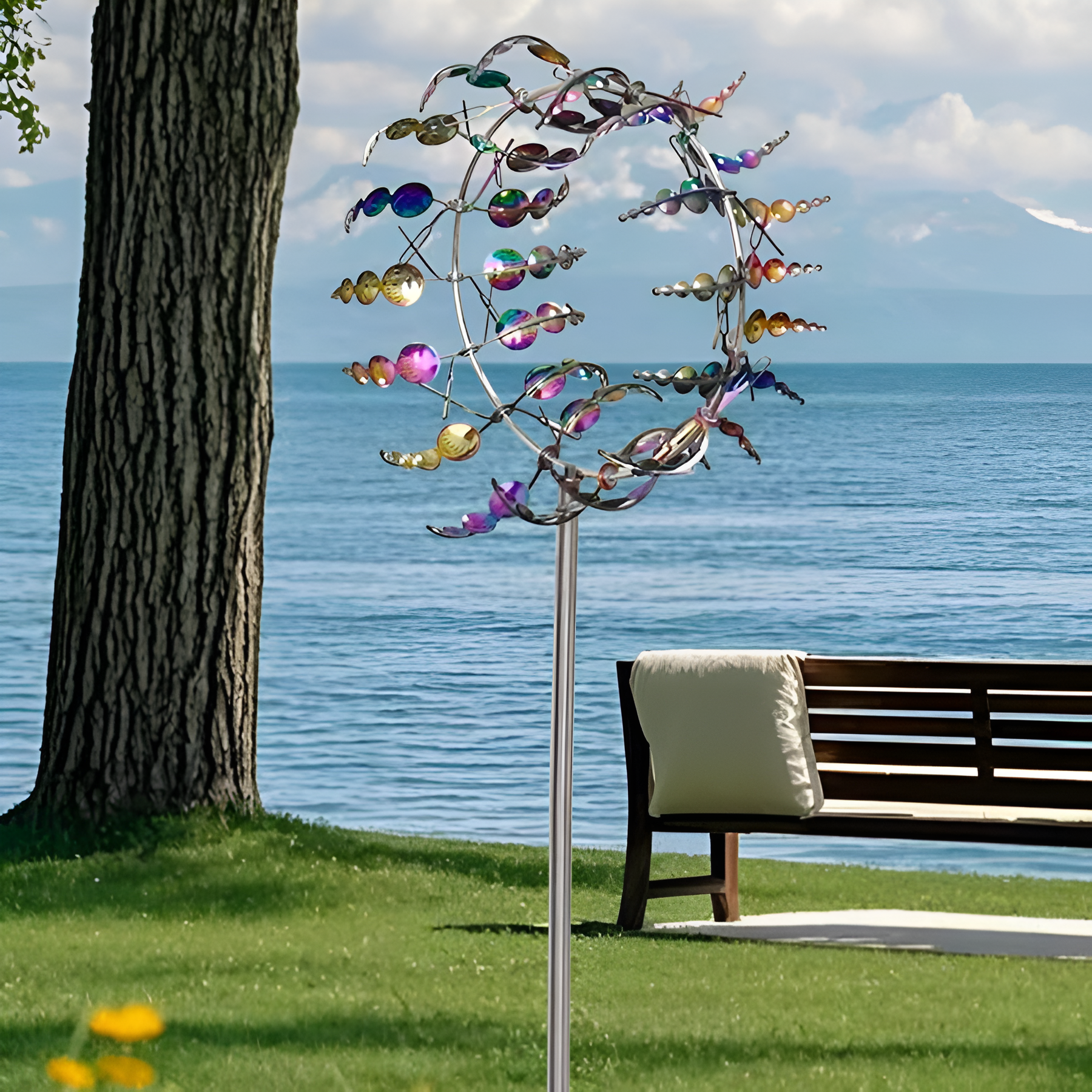 3D Metal Rotating Wind Spinner For Outdoor Decoration