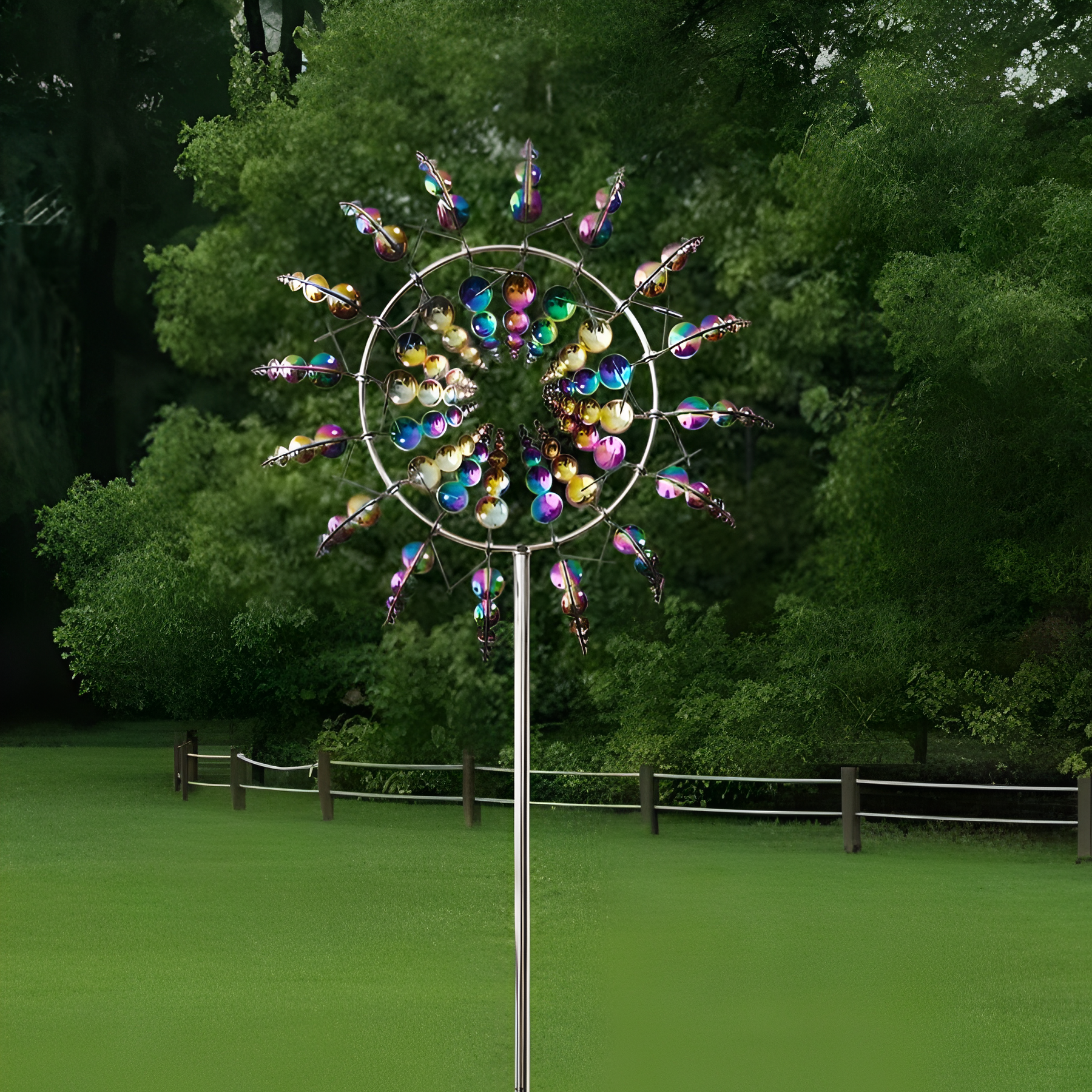 3D Metal Rotating Wind Spinner For Outdoor Decoration