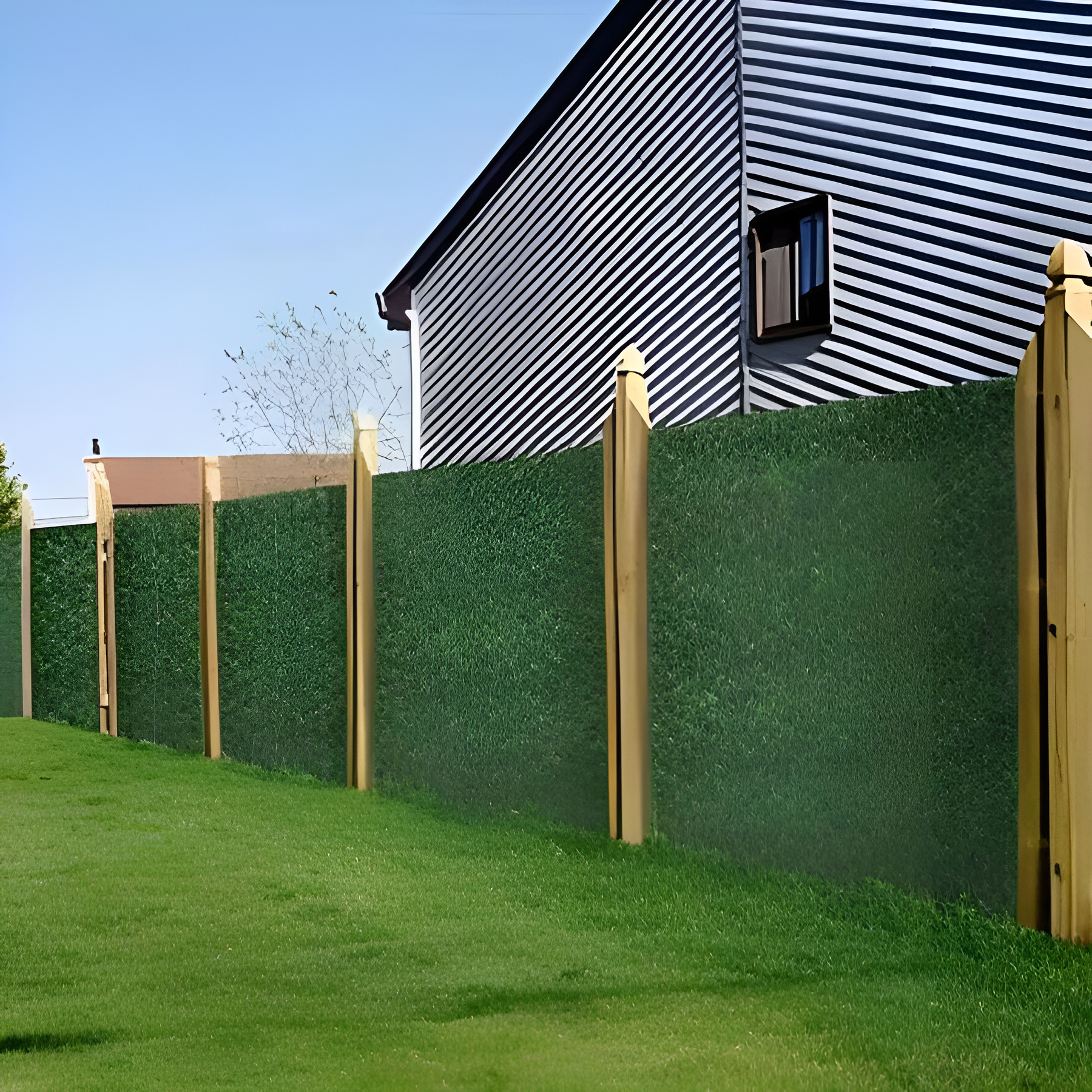 1pc Expandable Artificial Evergreen Ivy Privacy Screen - Plastic Vine Leaf Panel, Suitable For Artificial Green Wall, Outdoor Garden, Patio, Balcony Decor, Multifunctional Green Hedge Decor, Applicable For Mother's Day