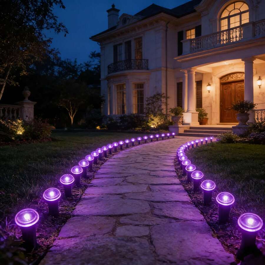 30 Pieces Waterproof Solar LED Pathway Lights 
