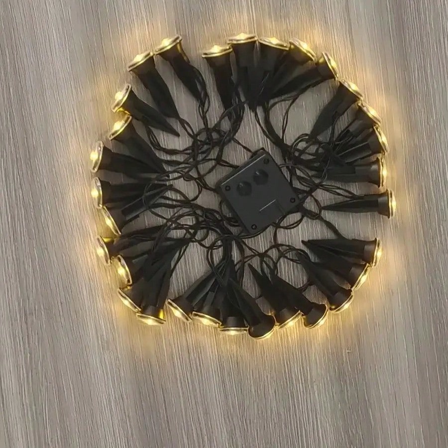30Pcs Solar LED Pathway Lights Outdoor
