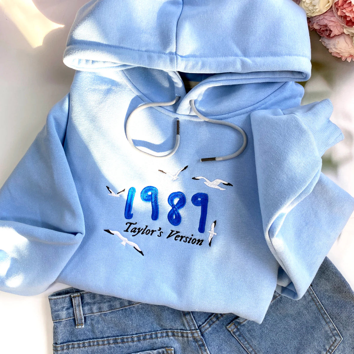 1989 TS Version Embroidered Sweatshirt Hoodie T Shirt-Viral Super Shop