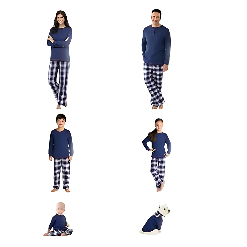 Festive Christmas Plaid Pajama Set-Viral Super Shop