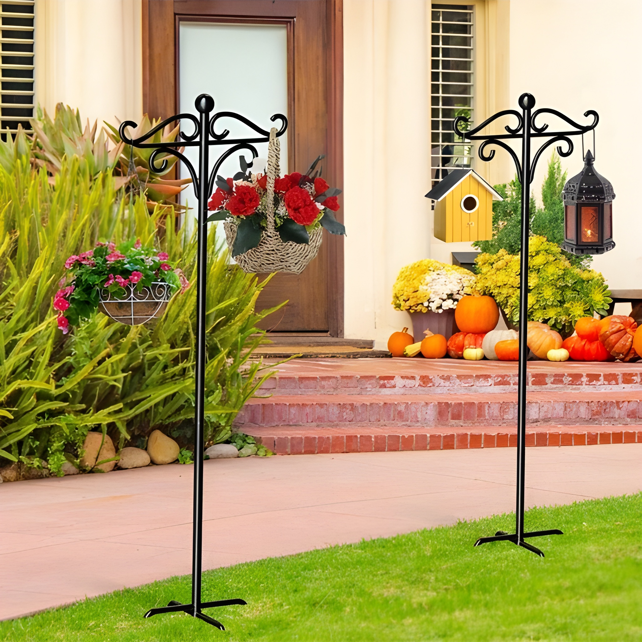 2 Pack 92in Adjustable High Rust Resistant Shepherd Hook