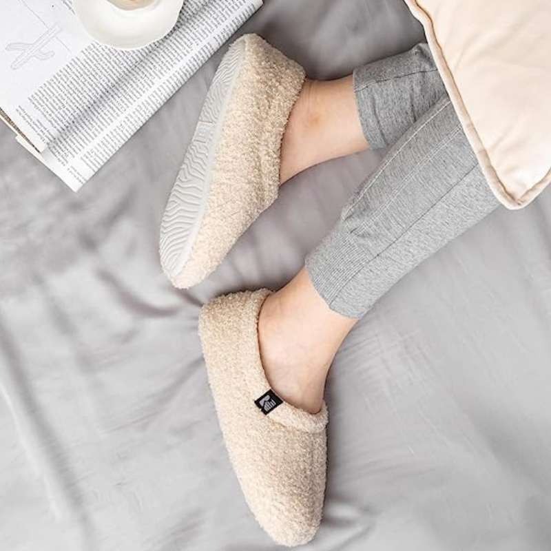 Teddy Fleece Closed Back Indoor Slipper-Viral Super Shop