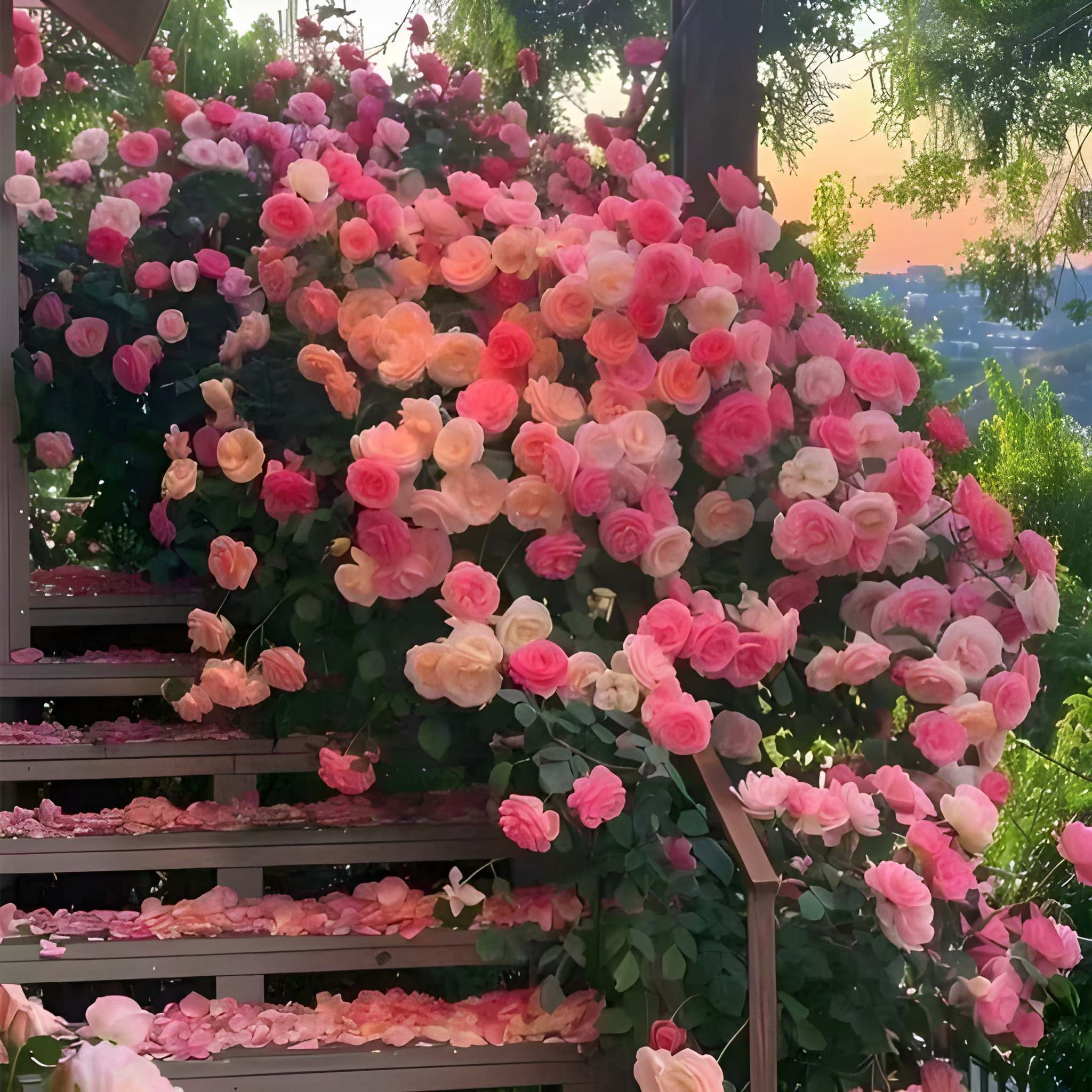200 Climbing Rose Plant Four Seasons Blooming Flower Seeds