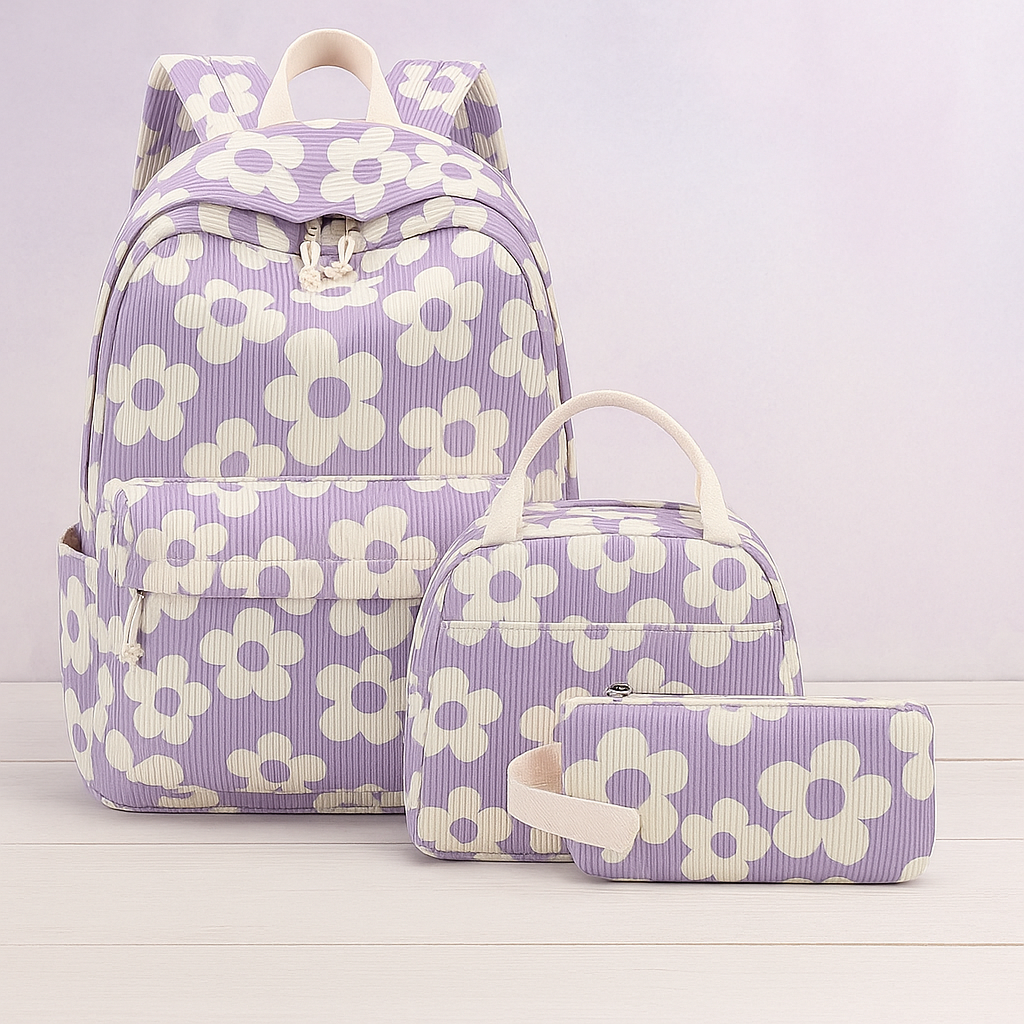 School Backpack Teens Girls Boys Kids School Book Bags With Lunch Box Pencil Bag