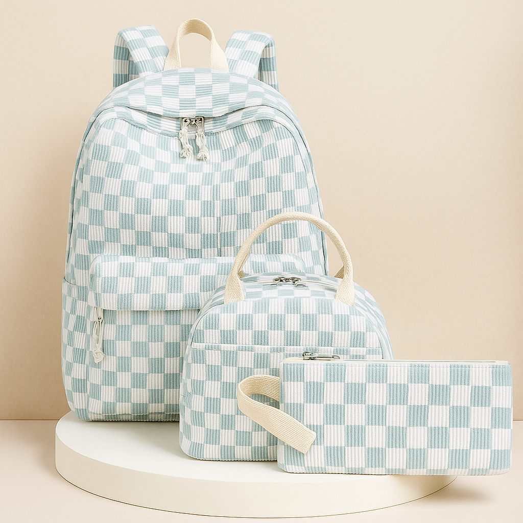 School Backpack Teens Girls Boys Kids School Book Bags With Lunch Box Pencil Bag