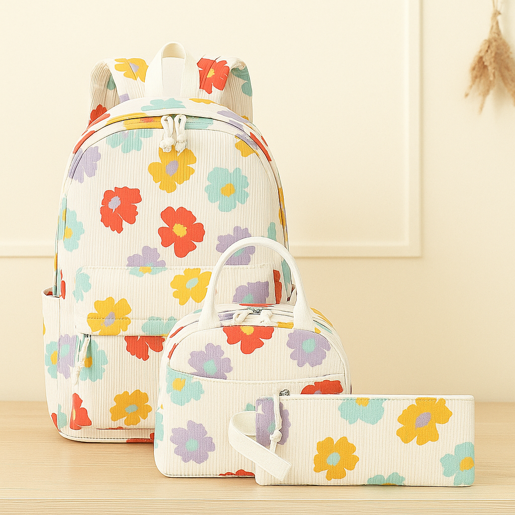 School Backpack Teens Girls Boys Kids School Book Bags With Lunch Box Pencil Bag