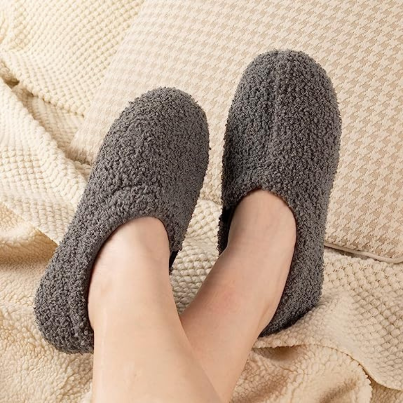 Teddy Fleece Closed Back Indoor Slipper-Viral Super Shop