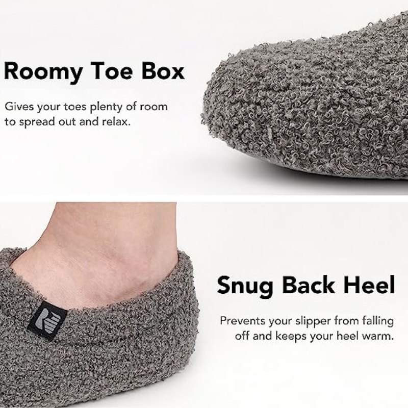 Teddy Fleece Closed Back Indoor Slipper-Viral Super Shop
