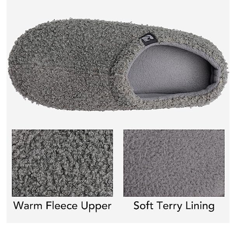 Teddy Fleece Closed Back Indoor Slipper-Viral Super Shop