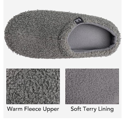 Teddy Fleece Closed Back Indoor Slipper-Viral Super Shop