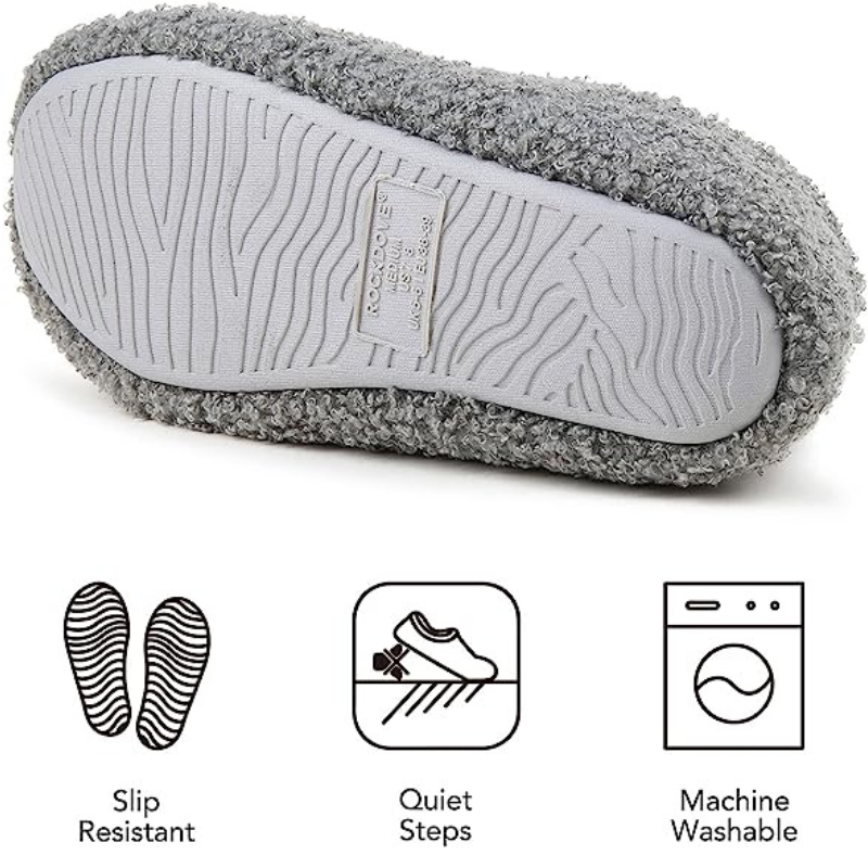Teddy Fleece Closed Back Indoor Slipper-Viral Super Shop