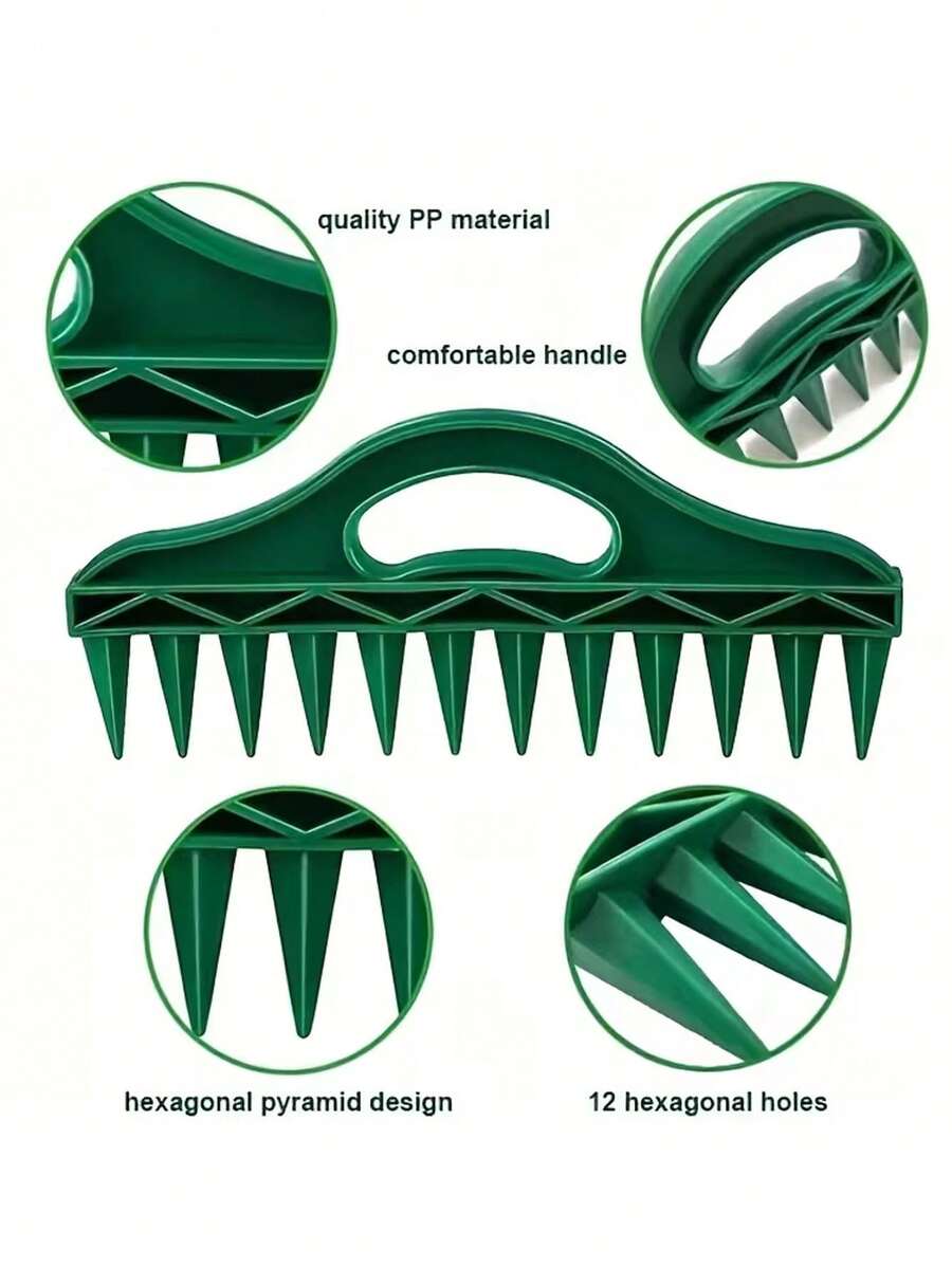 1/2pcs Seed Sowing Tool, Soil Drill Tool, Gardening Seeding Spacing Tool, Suitable For Farmland, Vegetable Planting, Agricultural Tilling - A - View 4