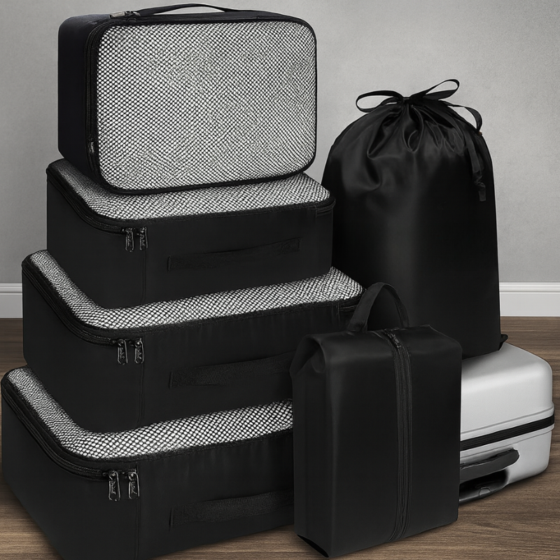 6 Set Packing Cubes Luggage Packing Organizers for Travel Accessories