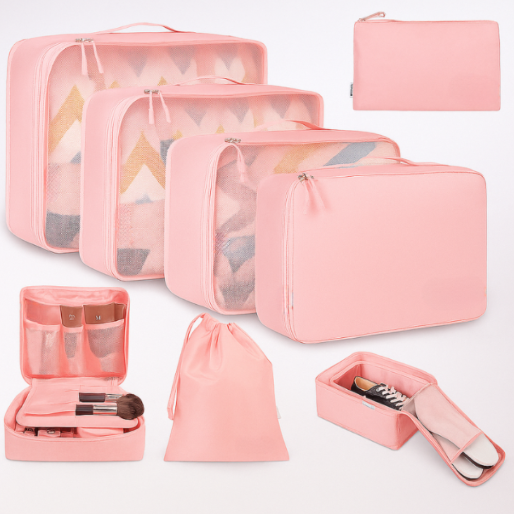 8 Set Packing Cubes Luggage Packing Organizers For Travel Accessories