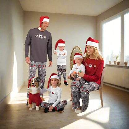 Festive Nordic Family Print Pajamas Sets-Viral Super Shop