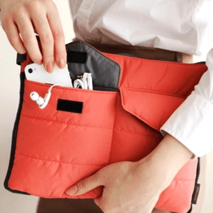 Slim Bag-in-Bag - Made From Polyester - Portable & Tiny SIze - Multiple Pockets With Zipper - Easily Fits in Your Suitcase-Viral Super Shop