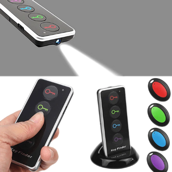 Anti-Lost Transmitter for Keys and Wallet with 4-In-1 LED Wireless Remote-Viral Super Shop