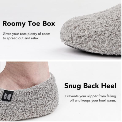 Teddy Fleece Closed Back Indoor Slipper-Viral Super Shop