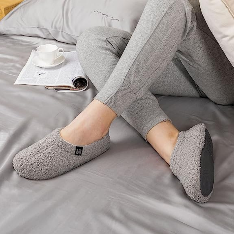 Teddy Fleece Closed Back Indoor Slipper-Viral Super Shop